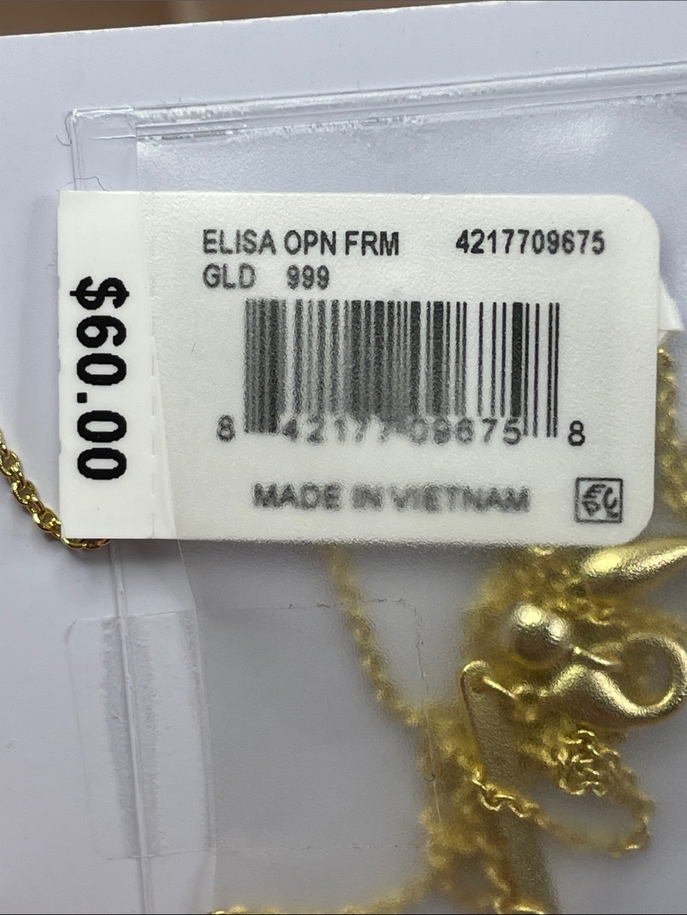 Kendra Scott Elisa Open Frame Necklace in Multicolor - NWT $60 MSRP - Picture 6 of 6
